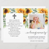 Fotobegrafenisprogramma voor zonnebloemen Waterver (Voorkant / Achterkant)