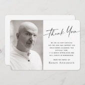 Fotobegrafenissympathie bedankt je kaart (Voorkant / Achterkant)