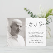 Fotobegrafenissympathie bedankt je kaart (Staand voorkant)