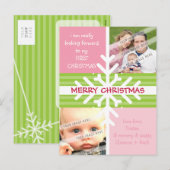 FOTOBEGROETINGSANSICHTKAART :: sneeuwvlok dissecti Feestdagenkaart (Voorkant / Achterkant)