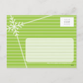 FOTOBEGROETINGSANSICHTKAART :: sneeuwvlok dissecti Feestdagenkaart (Achterkant)