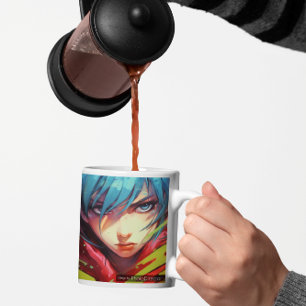 Fotobehang 2 anime 2 koffiemok