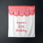 Fotobehang 50ste verjaardagsfeestje Zwart Rood Wandkleed<br><div class="desc">Dit ontwerp is gemaakt met behulp van digitale kunst.  Het kan worden gepersonaliseerd door de optie 'aanpassen' te kiezen.

Neem contact met me op via colorflowcreations@gmail.com als u dit ontwerp op een ander product wilt hebben.  Bekijk meer van mijn creaties of volg me op www.facebook.com/colorflowcreations,  www.instagram.com/colorflowcreations,  www.twitter.com/colorflowart,  en www.pinterest.com/colorflowcreations.</div>