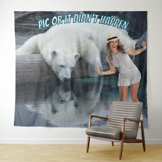 Fotobehang Ijsbeer Afscheid Feestje Wandkleed (In Situ (horizontaal))