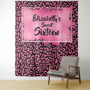 Fotobehang Verjaardagsfeest Luipaard Tapijt Wandkleed