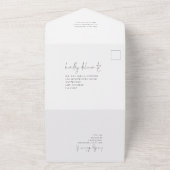 Fotobekleding QR-codescriptgraduatie-partij All In One Uitnodiging (Buitenkant)