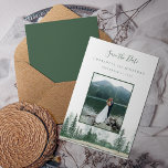 Fotoberbos Rustic Wedding Save The Date<br><div class="desc">Foto van het bos Rustic Wedding Save the Date</div>