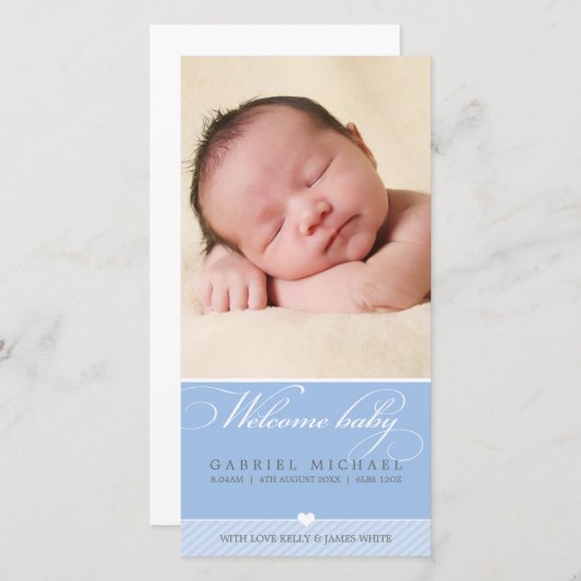 FOTOBERICHT BABY AANKONDIGING :: leuke type 5 (Voorkant / Achterkant)