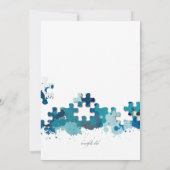 Fotobesparing aankondiging puzzelstukjes Save the  (Achterkant)