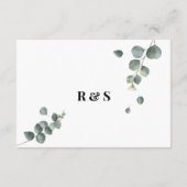 Fotobestand Eucalyptus Bruiloft Details Enclosure  Informatiekaartje (Achterkant)