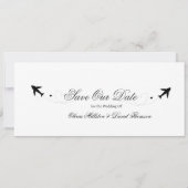 Fotobestemming save the date bruiloft Reizen (Achterkant)