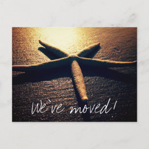 Fotobewegende briefkaarten voor nieuwe adressen