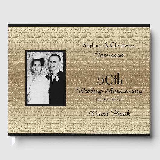 Fotobezoekersboek van 50e Jubileum Gastenboek (Voorkant)