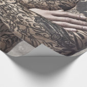 Fotobladen voor Tattoo van mannelijk lichaam Cadeaupapier (Hoek)
