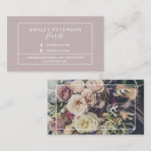 Fotobloemist lijst typografie visitekaartje (Voorkant / Achterkant)