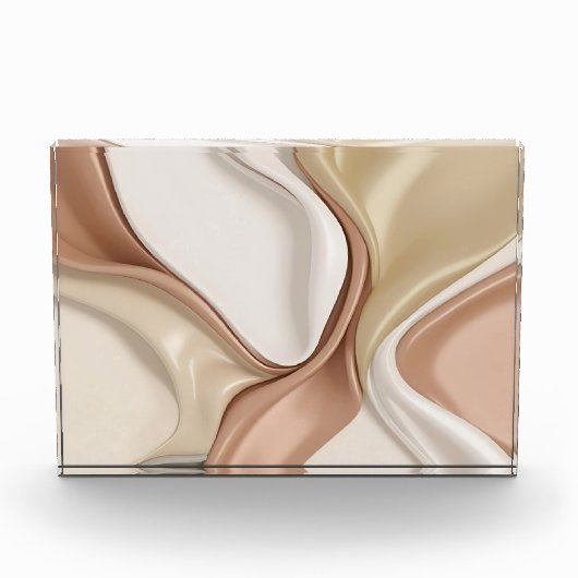 Fotoblok (horizontaal) in stijlvolle abstracte gra (Voorkant)