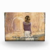 Fotoblok "Je bent altijd bij mij" - personaliseer (Voorkant)