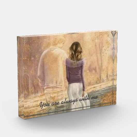 Fotoblok "Je bent altijd bij mij" - personaliseer (Links)