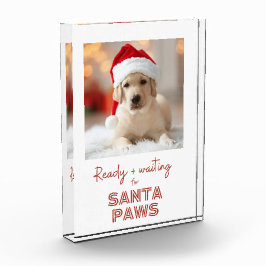 Fotoblok, Santa Paws hondenliefhebber kerstcadeau Fotoblokken