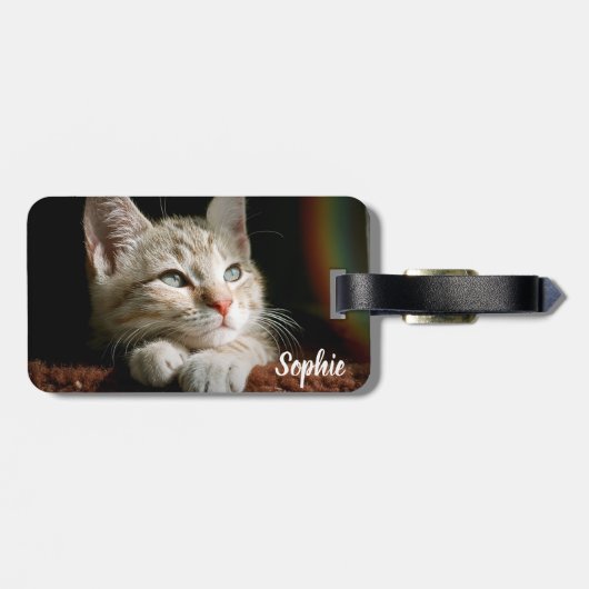 Fotoblok voor huisdieren bagagelabel (Achterkant horizontaal)