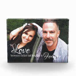 Fotoblok voor vader en dochter