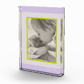 Fotoblokdecoratie baby kinder paarse fotoblokken (Rechts)