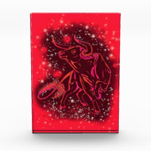 Fotoblokstip bij rode Sterrennacht Fotoblokken (Voorkant)