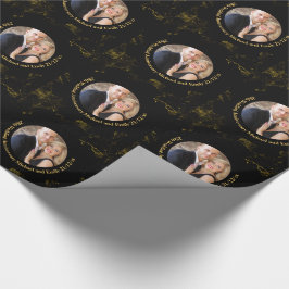 FOTOBOEK Huwelijksjubileum Cadeaupapier zwart goud