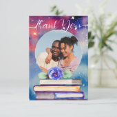 Fotoboeken en Rozen plakband Waterverf bruiloft to Bedankkaart (Staand voorkant)