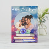 Fotoboeken en Rozen plakband Waterverf bruiloft to Kaart (Staand voorkant)