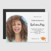 Fotoboog afstudeerfeest 2025 magnetische uitnodiging (Voorkant / Achterkant)