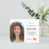 Fotoboog afstudeerfeest 2025 uitnodiging (Staand voorkant)