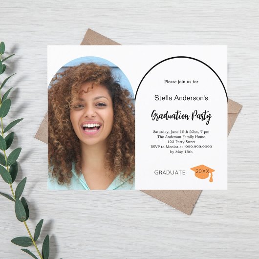 Fotoboog afstudeerfeest 2025 uitnodiging