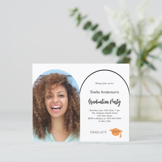 Fotoboog afstudeerfeest 2025 uitnodiging