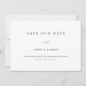 Fotoboog Eenvoudige Typografie QR CodeSave The Dat Save The Date (Voorkant)
