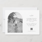 Fotoboog Eenvoudige Typografie QR CodeSave The Dat Save The Date (Achterkant)