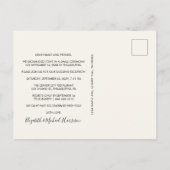 Fotoboog Huwelijksreceptie 'Gelukkig altijd daarna Aankondigingskaart (Achterkant)