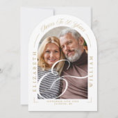 Fotoboog kalligrafie 50ste bruiloft Jubileum Kaart (Voorkant)