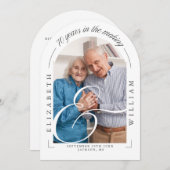 Fotoboog kalligrafie 70ste bruiloft Jubileum Kaart (Voorkant / Achterkant)