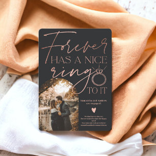 Fotoboog roos gouden zwarte verloving aankondiging