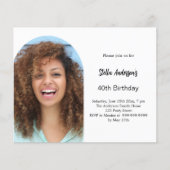 Fotoboog verjaardagsuitnodiging (Voorkant)