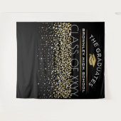 Fotobooth-achtergrond voor afstudeerders wandkleed (Voorkant (horizontaal))