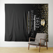 Fotobooth-achtergrond voor diploma-uitreiking wandkleed (In Situ (horizontaal))