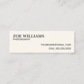 📷 Fotobooth Fotograaf Mini Visitekaartje (Achterkant)