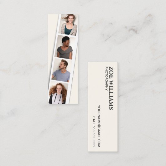 📷 Fotobooth Fotograaf Mini Visitekaartje (Voorkant / Achterkant)