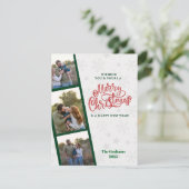 FotoBooth, Polaroid-strip stijl kerstvakantie Feestdagenkaart (Staand voorkant)