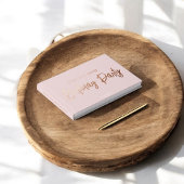 Fotoborstel Script Elegant roze verjaardag Gastenboek