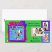 Fotobriefkaart aanpasbaar met roovy cartoon feestdagenkaart (Voorkant / Achterkant)