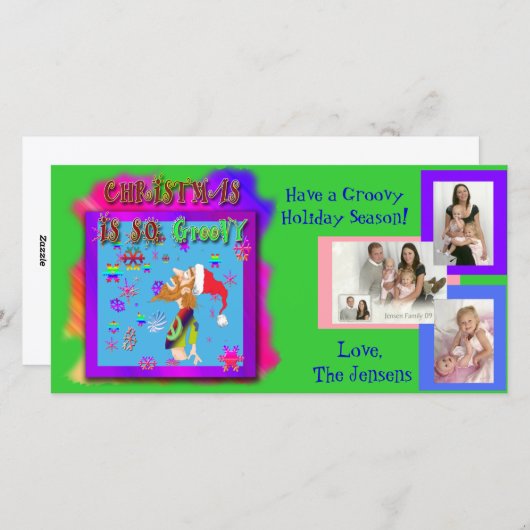 Fotobriefkaart aanpasbaar met roovy cartoon feestdagenkaart (Voorkant / Achterkant)