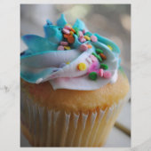 Fotobrochures voor kleurrijke cupcake flyer (Voorkant)